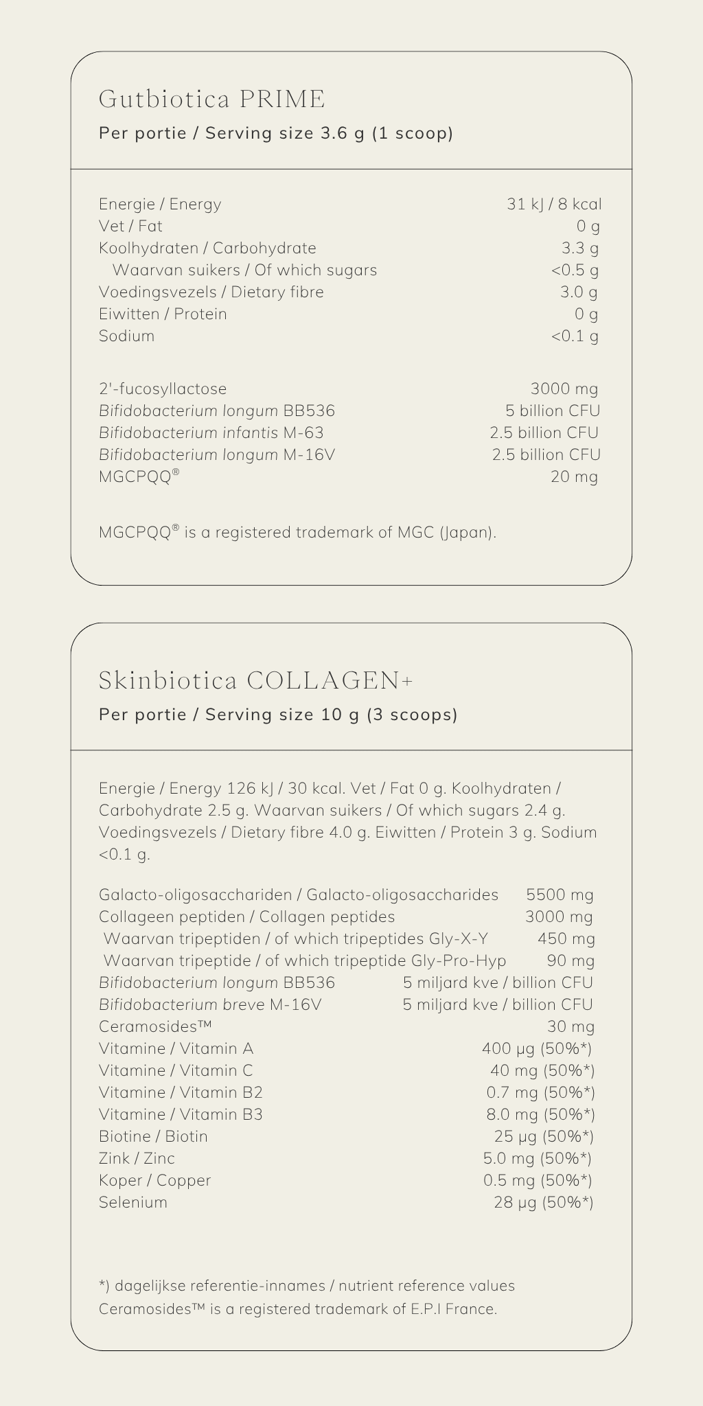 Gut and skin health bundle AB INTRA Ultimate Glow Supplement Facts